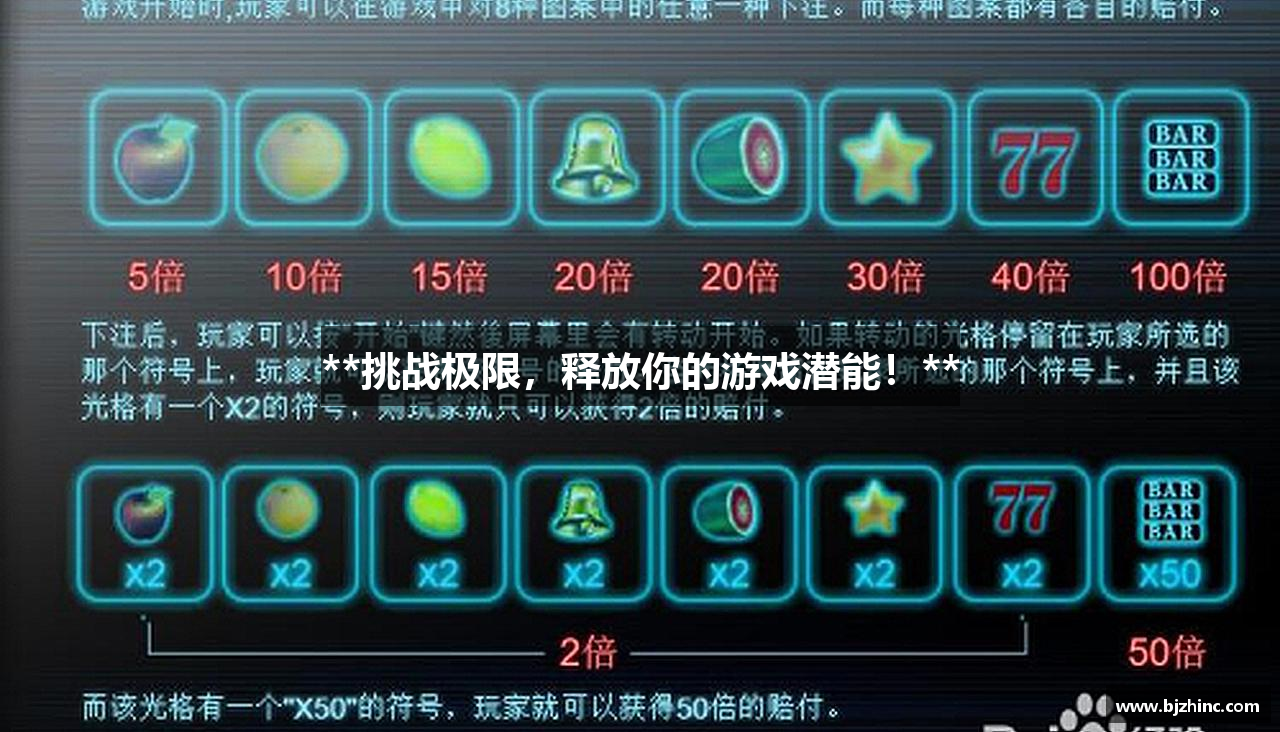 **挑战极限，释放你的游戏潜能！**